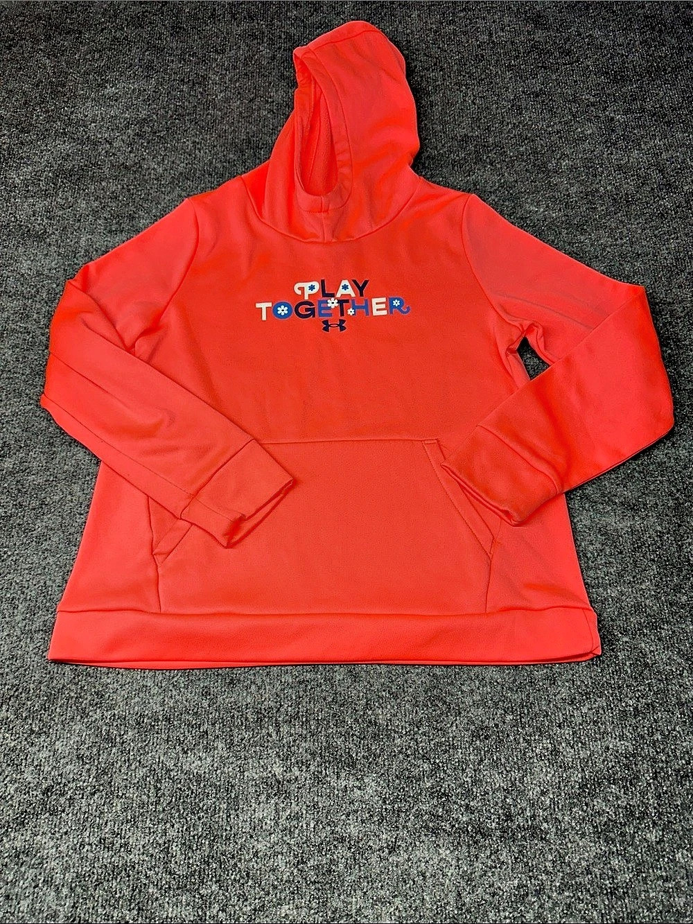 Under Armour Play Together Hoodie Boys Red Size L